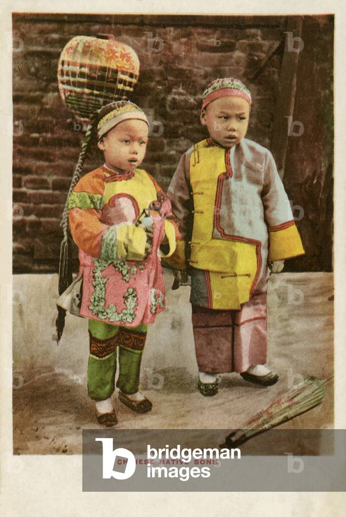 Two Chinese-American children