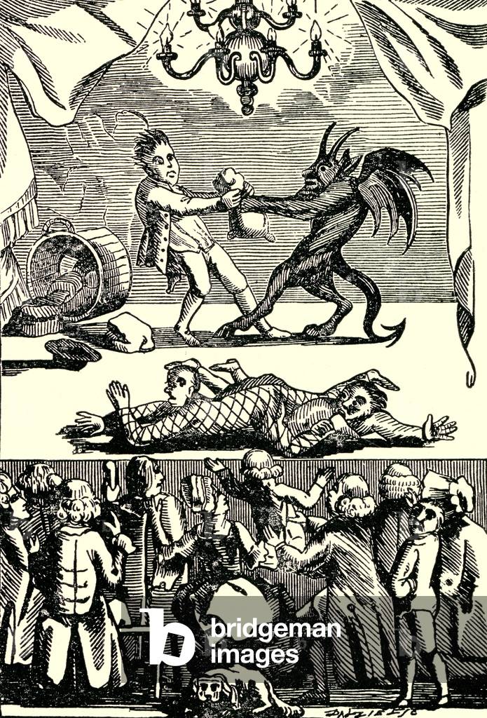 Theatre booth at Bartholomew Fair 1790