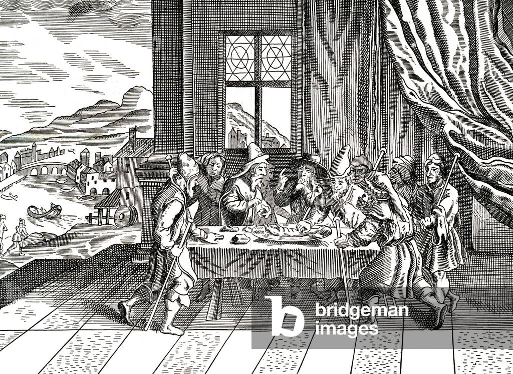 Passover celebration from 17th century haggadah
