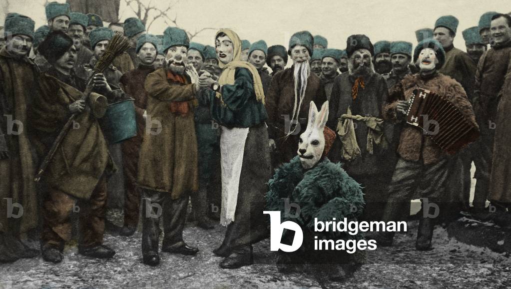 Russian Soldiers' Masquerade Party during World War 1