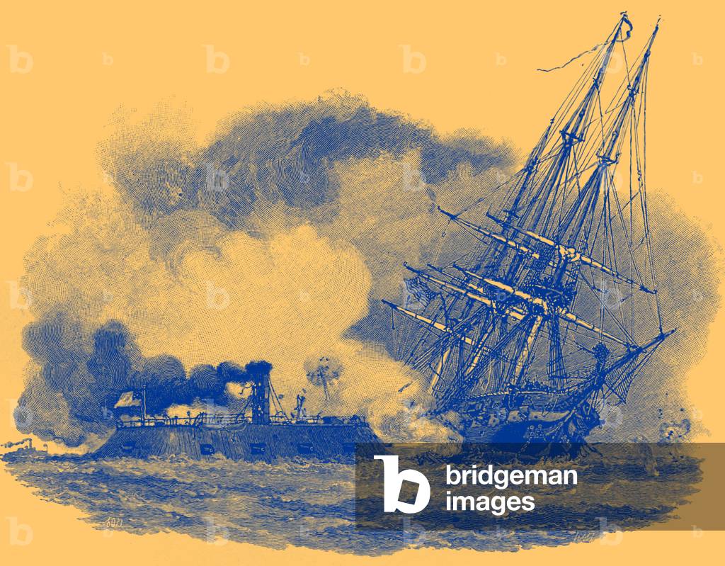 CSS Virginia ramming USS Cumberland