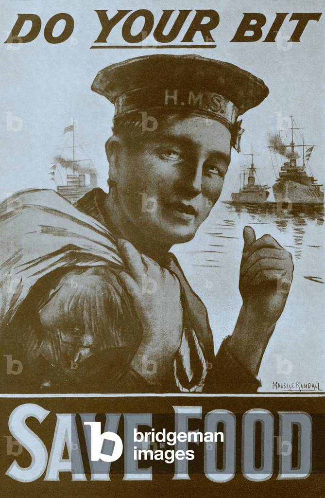 World War 1 Food Economy Poster, 1917 (poster)