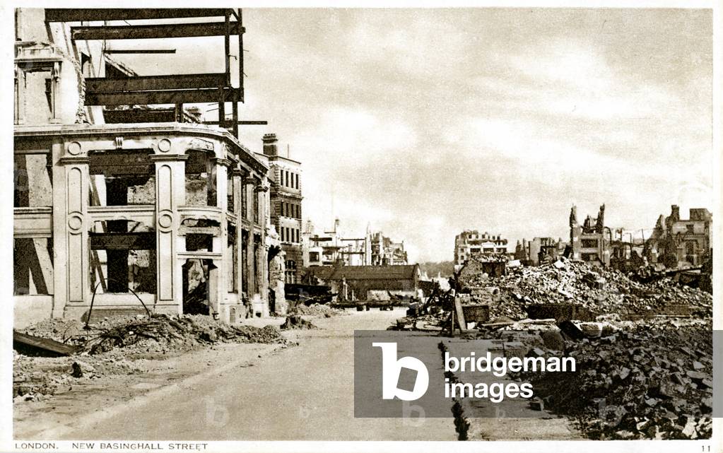 War damage in London: New Basinghall Street