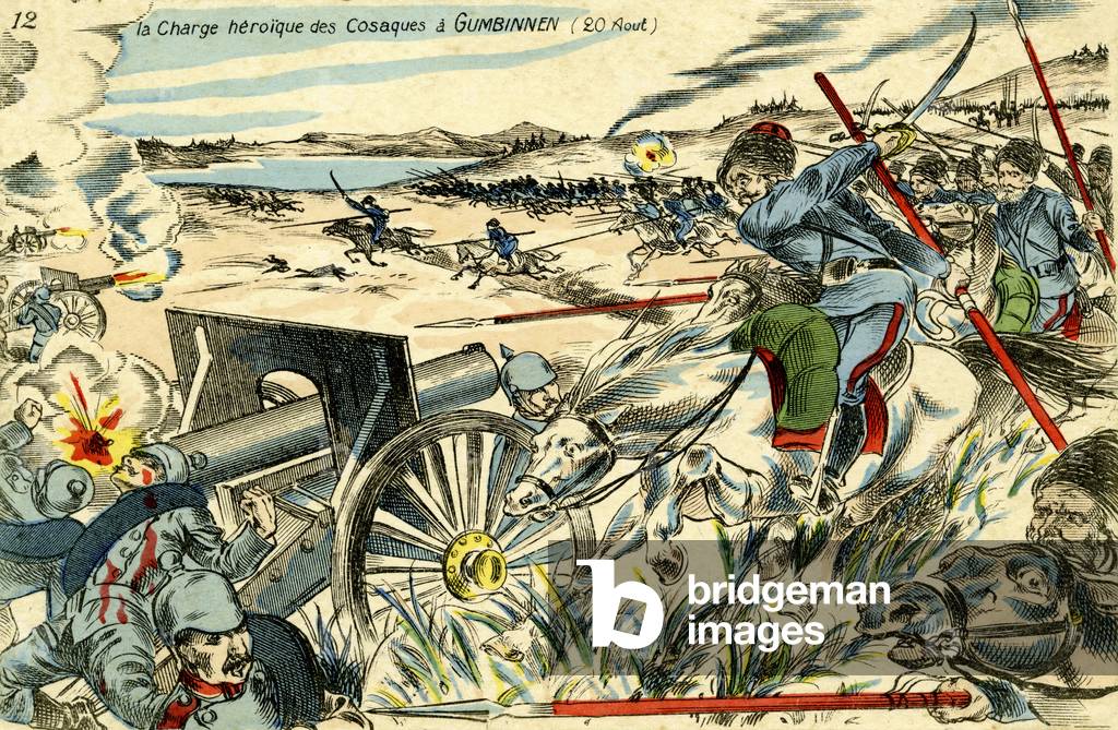 Cossack Charge at Gumbinnen, 20 August 1914.