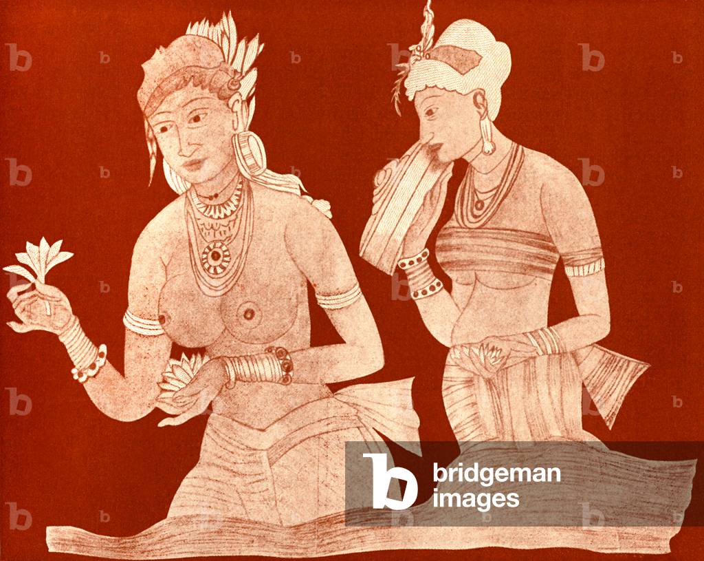 Indian princess with a servant girl