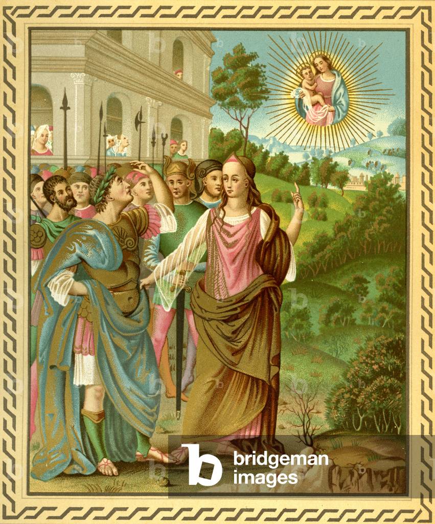 Sibyl of Tiburtis announcing to Augustus the coming of Jesus-Christ.