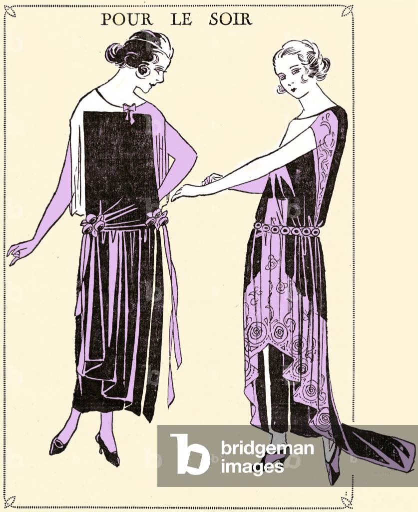 French fashion, 1920s: Evening wear