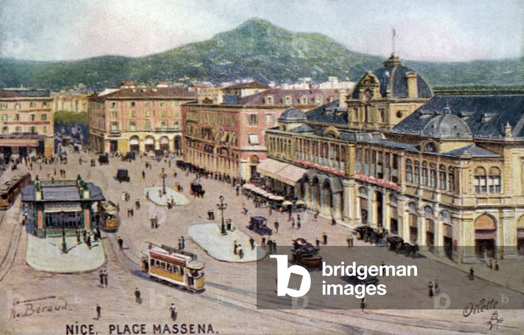 Nice - Place Massena France (postcard)