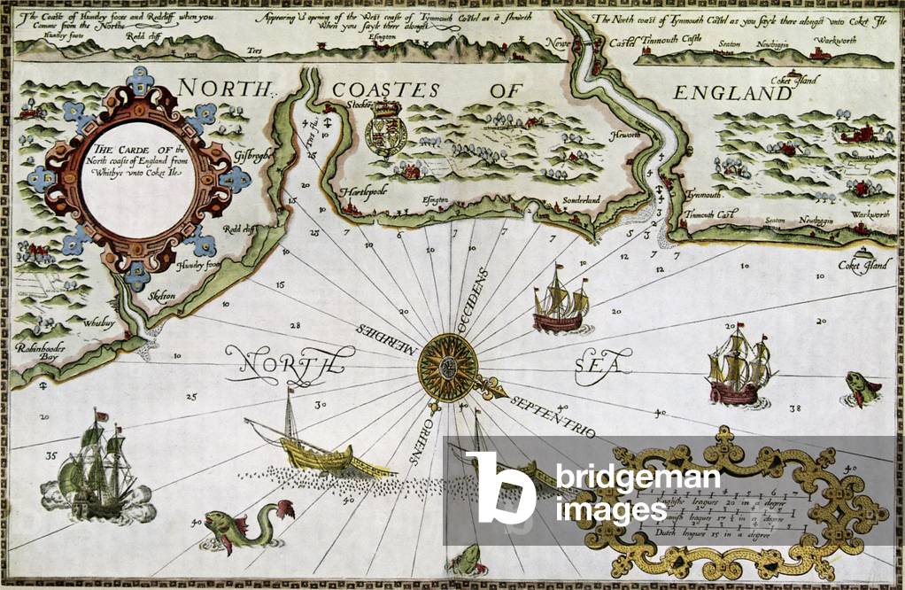 Map of the North Coast of England
