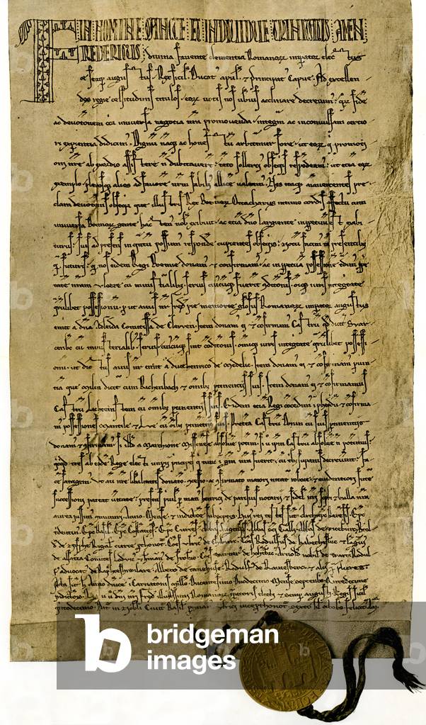 Kaiser Frederic II's charter of 26 September 1212