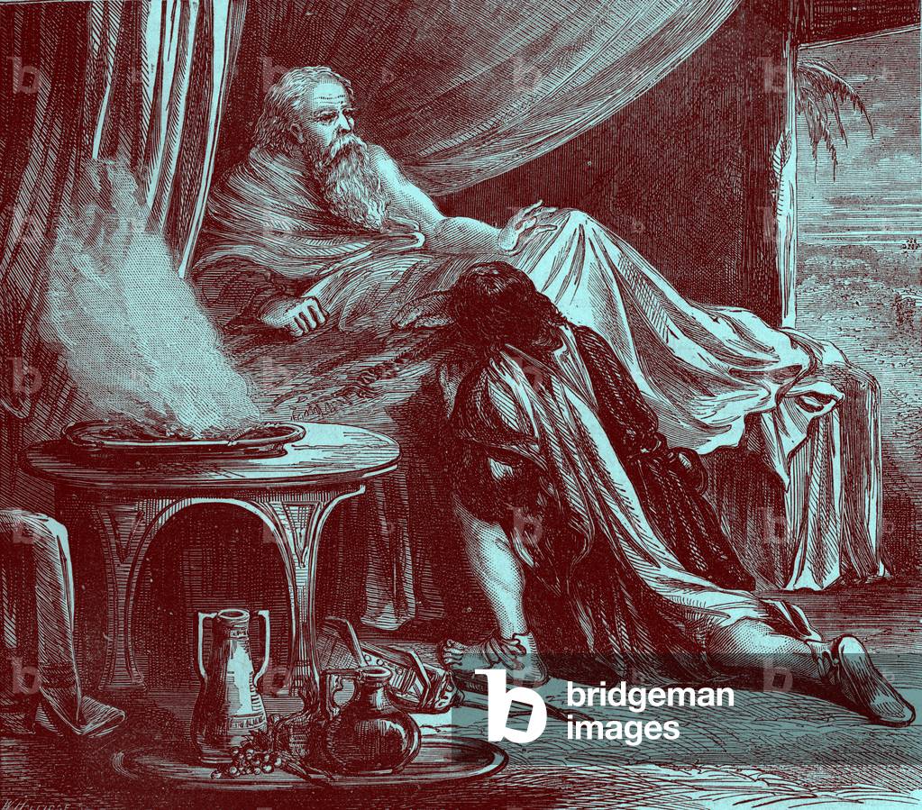 Isaac blessing Jacob - Bible