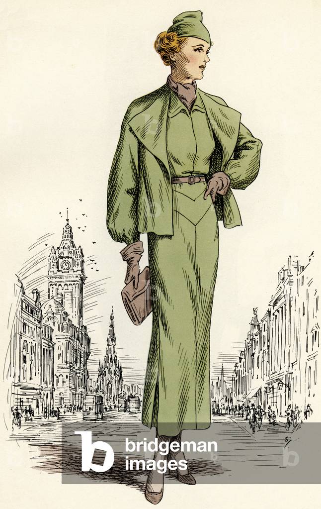 Scottish women 's fashion: 1935 - 1936