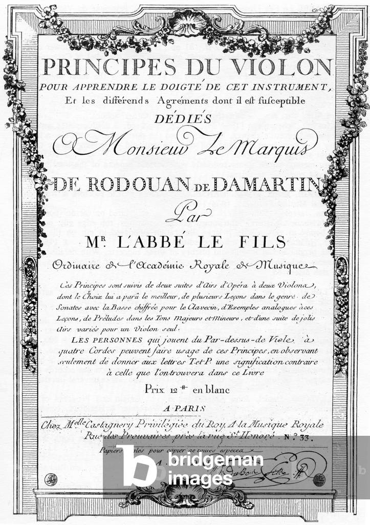 'Principes du Violon'