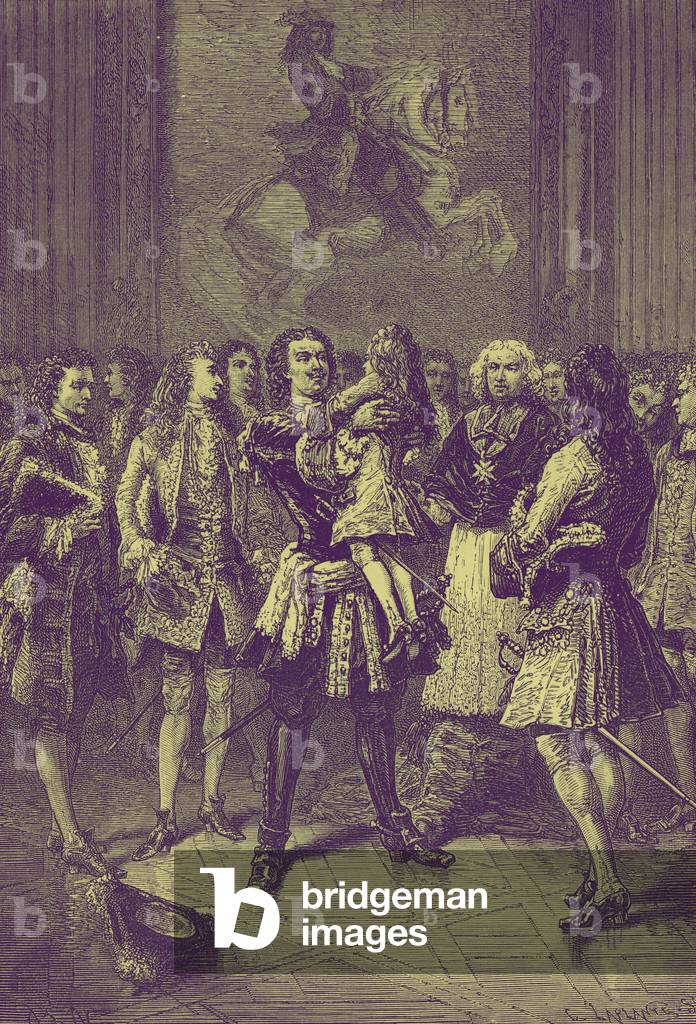 Peter the Great and  Louis XV as a child.