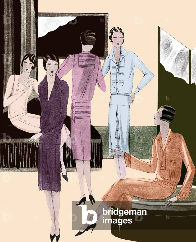 Fashion dresses in spring 1928