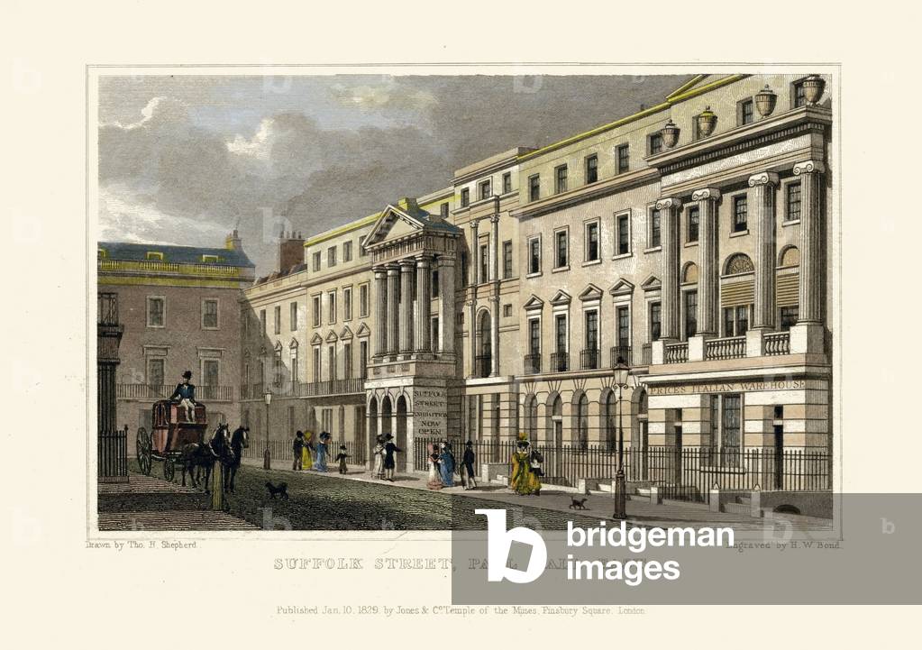 London Views:  Suffolk Street, Pall Mall East