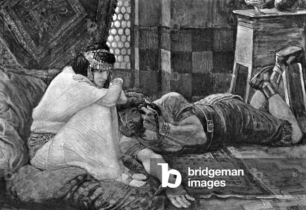 Samson reveals his secret to Delilah - Bible