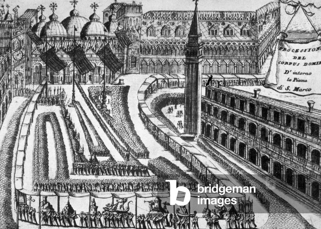 VENICE - PROCESSION IN PIAZZA SAN MARCO