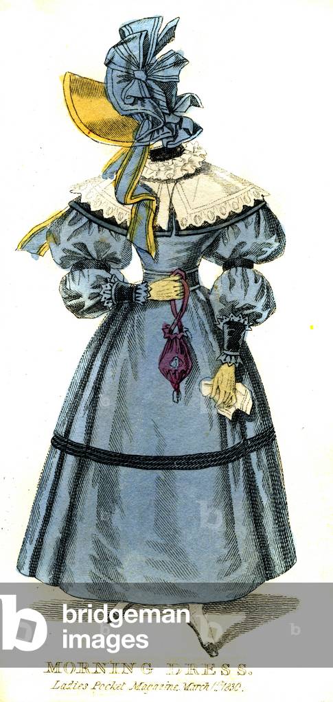 Paris dinner dress from 1830- French fashion