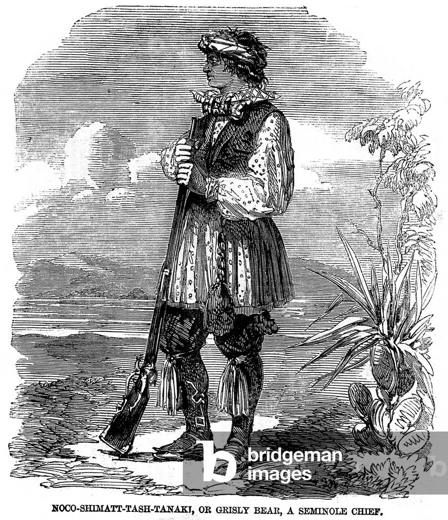 Noo-Shimatt-Tash-Tanaki, or grisly bear, a Seminole Chief