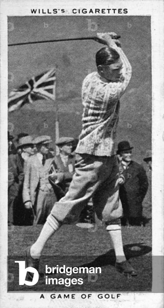 King George VI playing golf, 1924