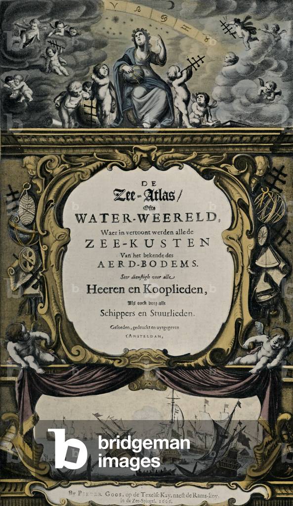 Pieter Goo 's 'Zee - Atlas', 1666 - title page