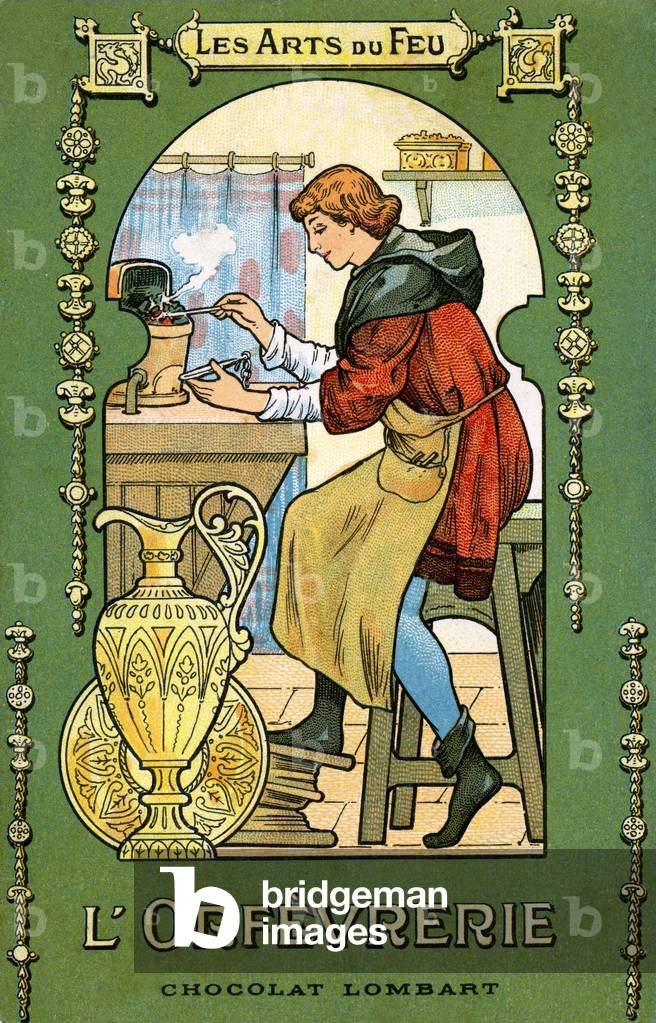 L'orfèvrerie (Goldsmith) - Chocolat Lombart advert