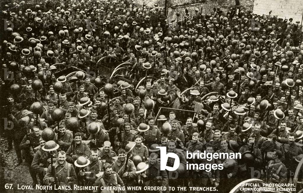 World War 1: Lancashire regiment cheering