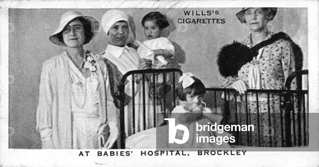 Queen Elizabeth at Albany Deptford Babies' Hospital, 1933