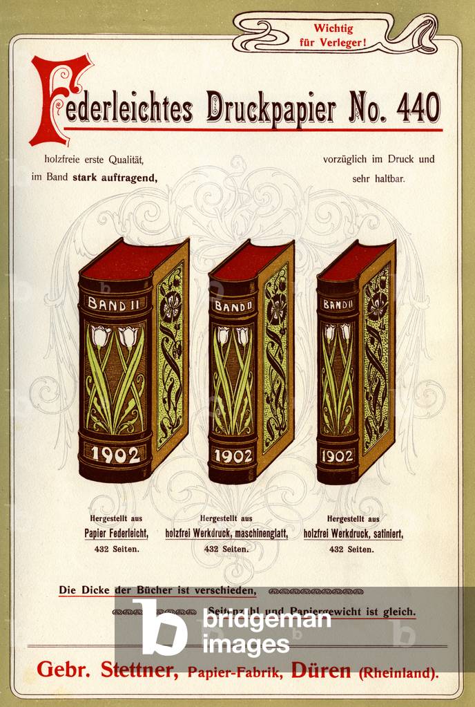 German advert for printing paper