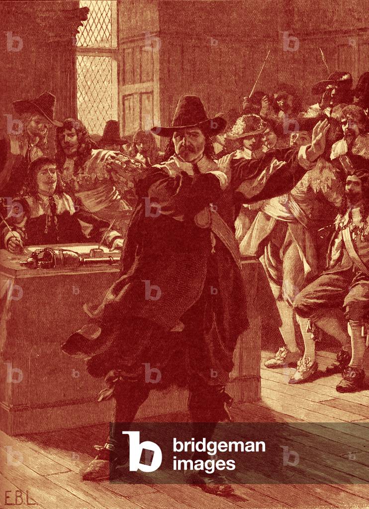 Cromwell addressing the long parliament, 1653