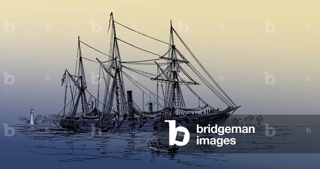 USS Galena after the Battle of Mobile Bay