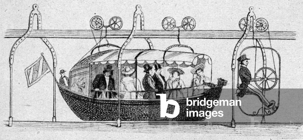 Monorail coach, ca  1835