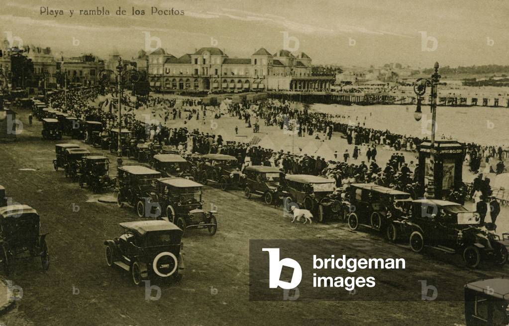 Beaches and boardwalk of Pocifos, Uruguay