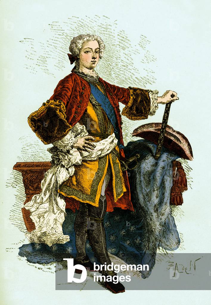 Louis XV as a young sovereign