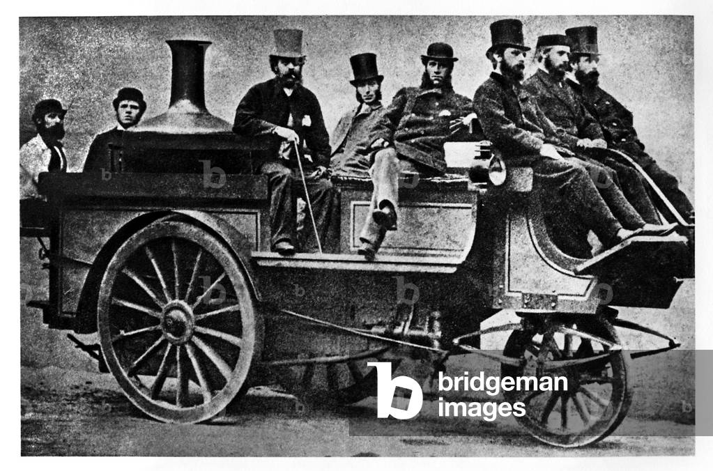 English steam car, ca 1860