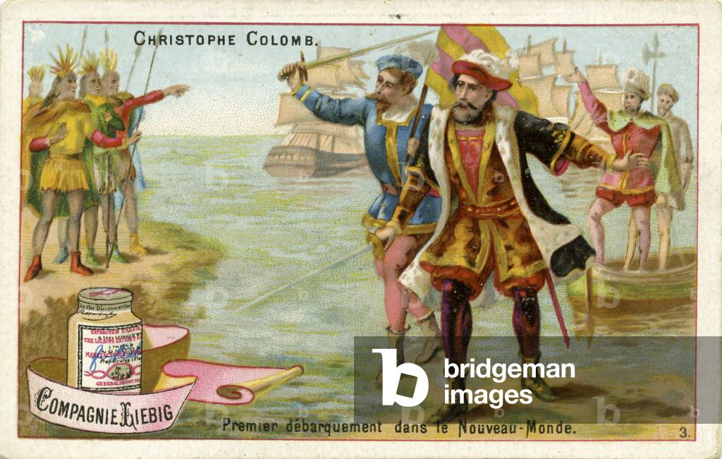 Christopher Columbus arrives in the New World, 1492