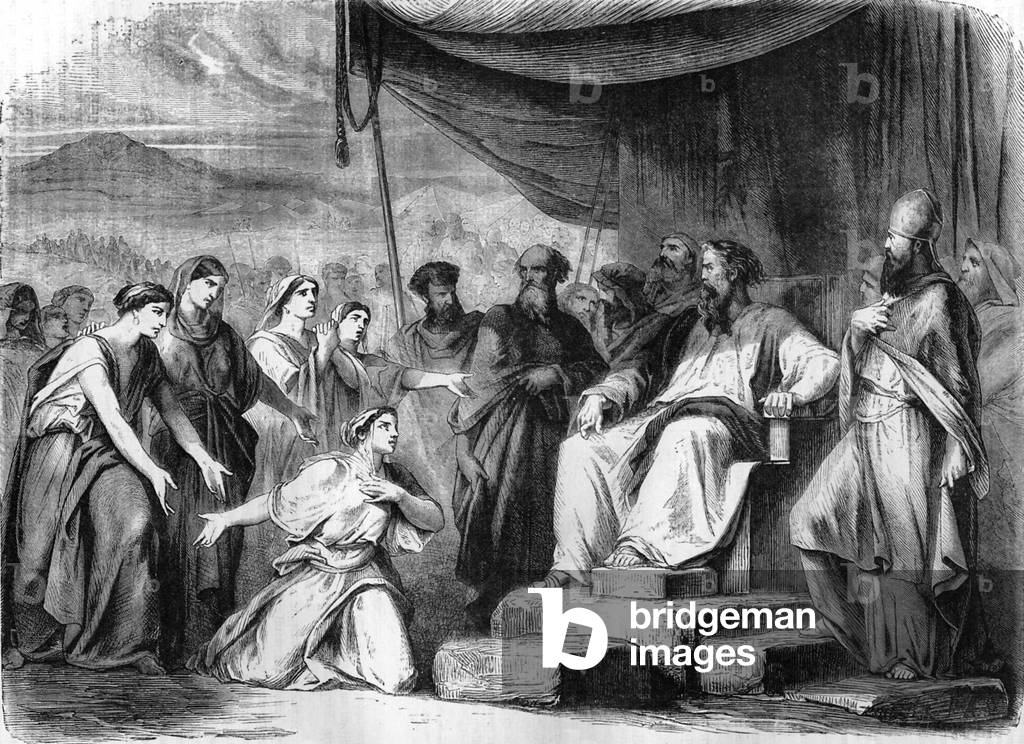 Daughters of Zelophehad before Moses - Bible