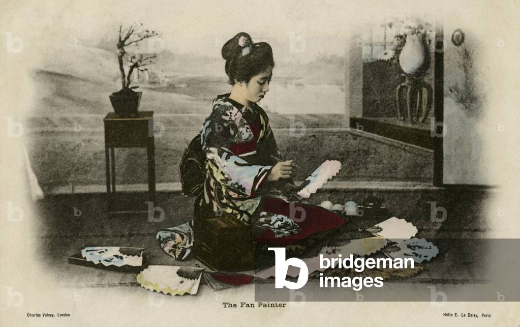 Japanese fan painter