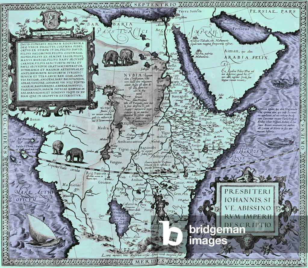 Map of Abyssinia (Empire of Prester John)