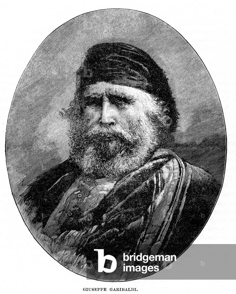 Giuseppe Garibaldi - portrait, 19th century (print)