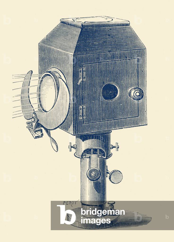 Electric lamp used to light a person on stage