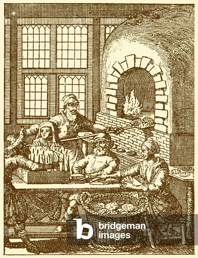 Passover festival. Preparation of matzo