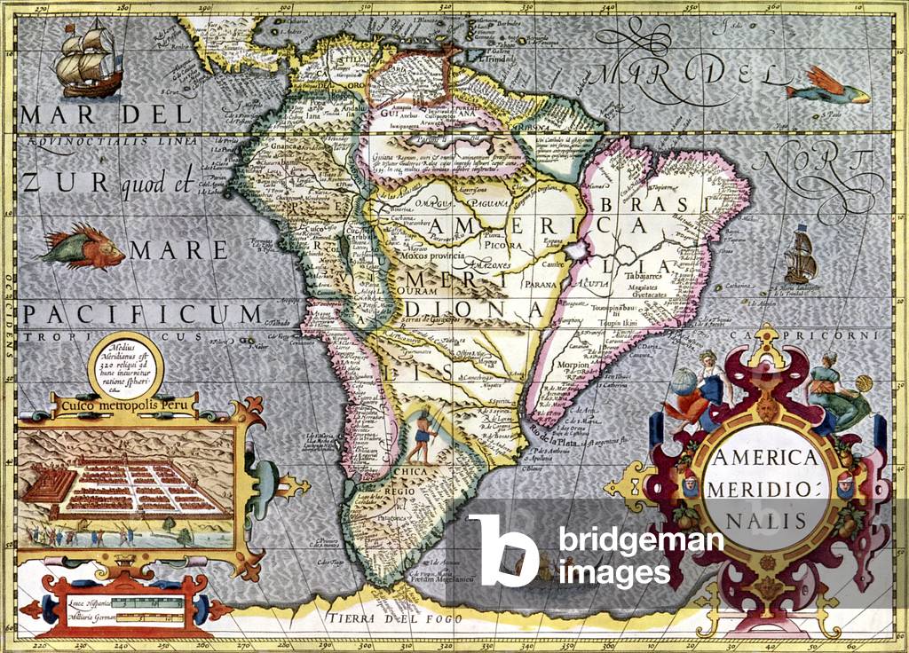 Map of South America