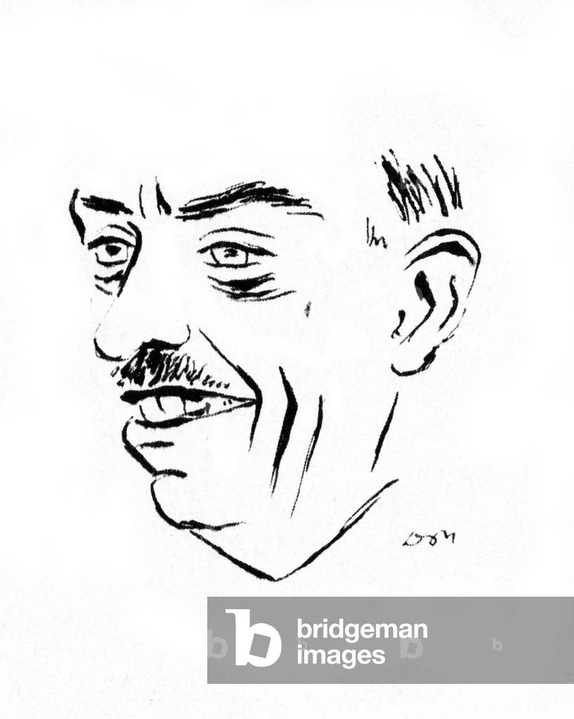 Frédéric-Charles Worth, line drawing.