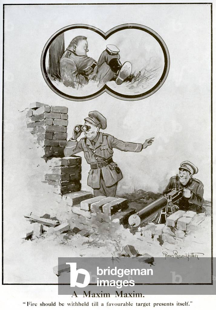 'A Maxim Maxim' - World War 1 cartoon