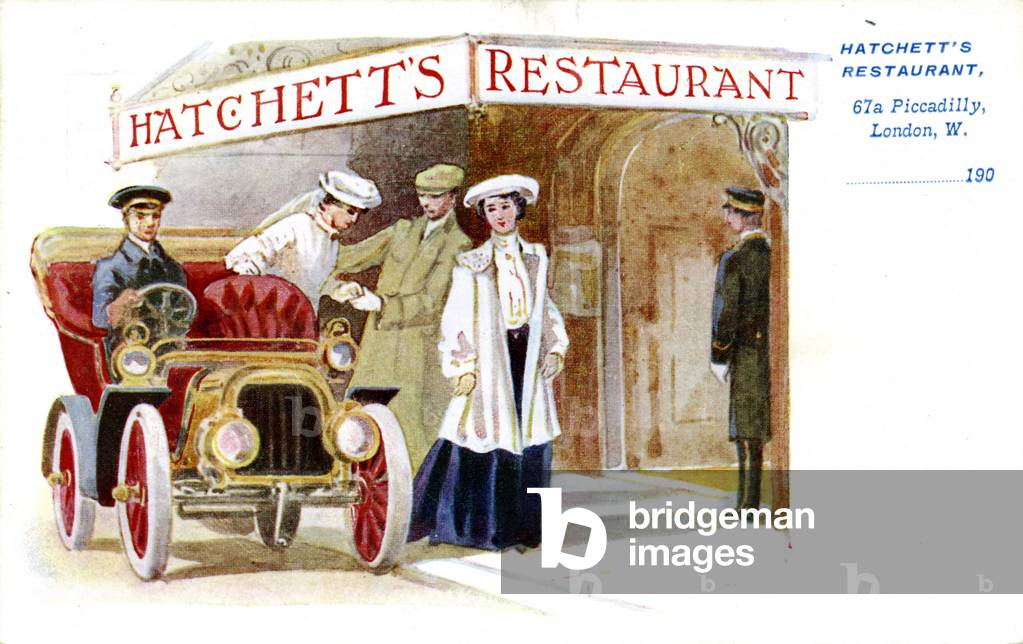 Advertisement for Hatchett's Restaurant, London