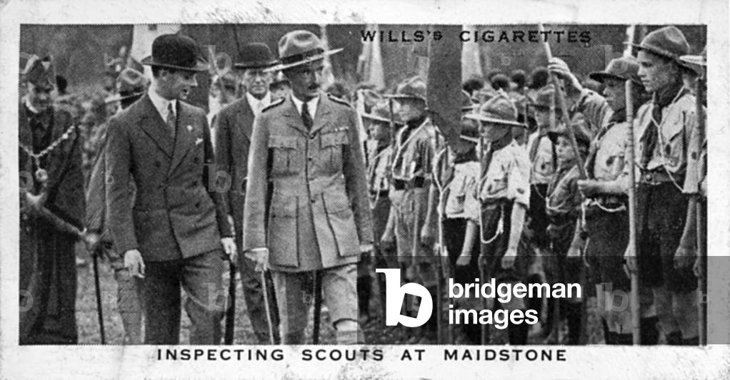 King George VI with Scouts, 1929