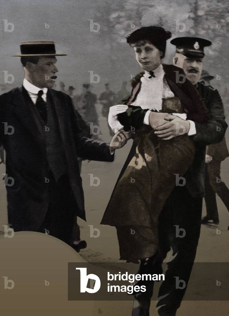 Emmeline Pankhurst arrest, 1935 (print)