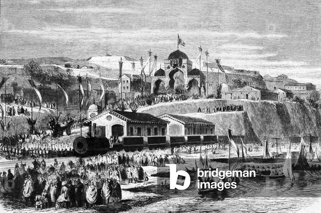 Inauguration of the Algiers-Blida Railway, 1862
